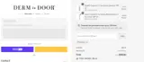 Derm to Door coupon verification screenshot
