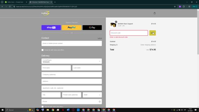 Descript checkout page showing Descript promo code box | Screenshot taken by SimplyCodes community member on Jan 4, 2025