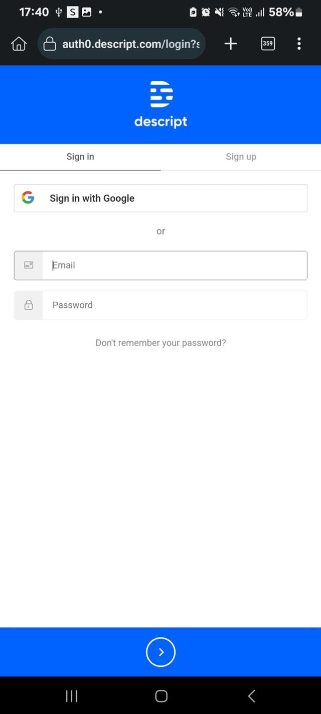 Descript checkout page showing Descript promo code box | Screenshot taken by SimplyCodes community member on Jan 20, 2025