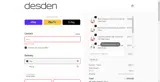 Desden coupon verification screenshot