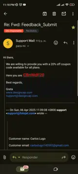 CBnWdF20 coupon verification screenshot