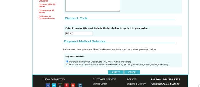 Design It Yourself Gift Baskets checkout page showing Design It Yourself Gift Baskets promo code box | Screenshot taken by SimplyCodes community member on Sep 11, 2025