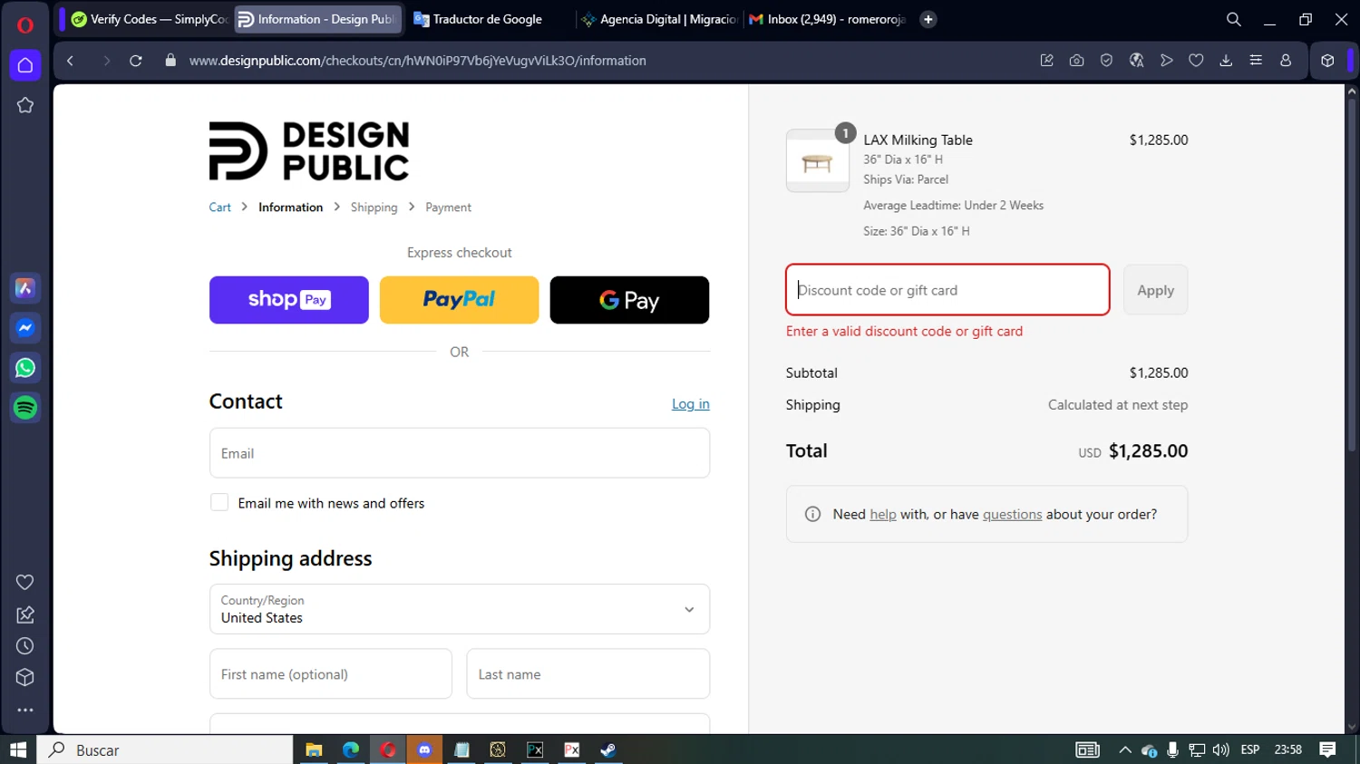 Design Public promo code screenshot showing code DESIGN applied at Design Public checkout page. Uploaded by SimplyCodes community member LegendaryEagle421 on Jul 17, 2025