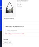 Desigual coupon verification screenshot