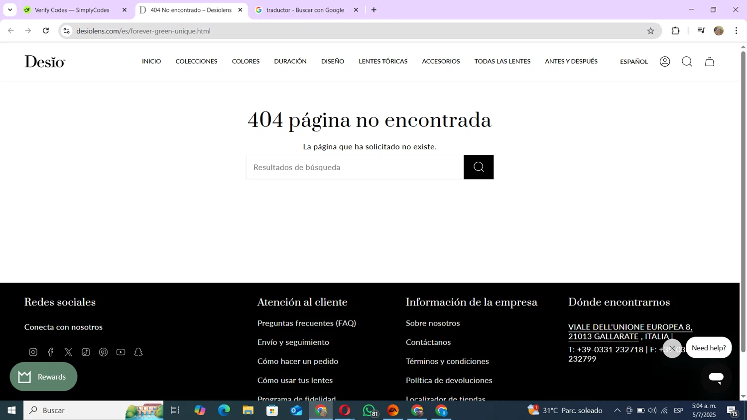 DesioLens discount code screenshot showing code MMALRIE10 applied at DesioLens checkout page. Uploaded by SimplyCodes community member andres100 on Jul 5, 2025