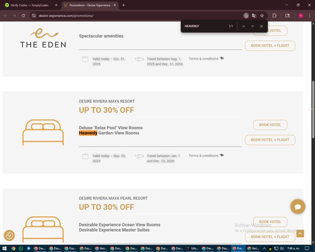 Desire Resorts checkout page showing Desire Resorts promo code box | Screenshot taken by SimplyCodes community member on Aug 28, 2025