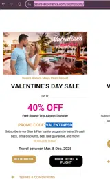 Desire Riviera Maya Resort coupon verification screenshot