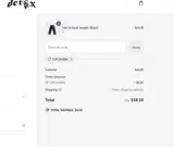 Detox coupon verification screenshot