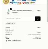 BACK10 coupon verification screenshot
