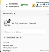 BFCM10PERCENT coupon verification screenshot
