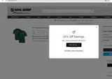 Detroit Red Wings Shop coupon verification screenshot