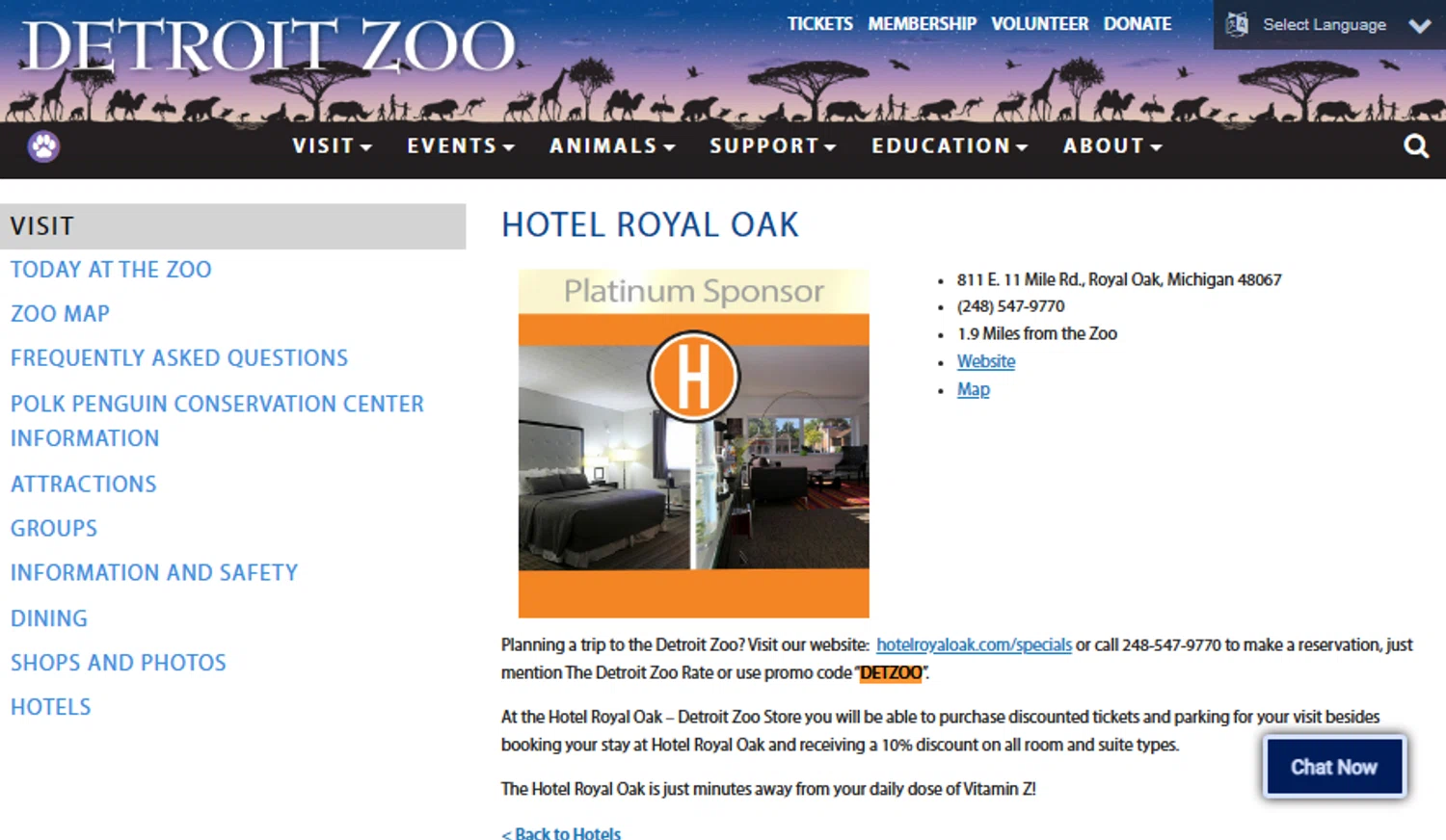 Detroit Zoo Promo Codes 10 Off September 2024