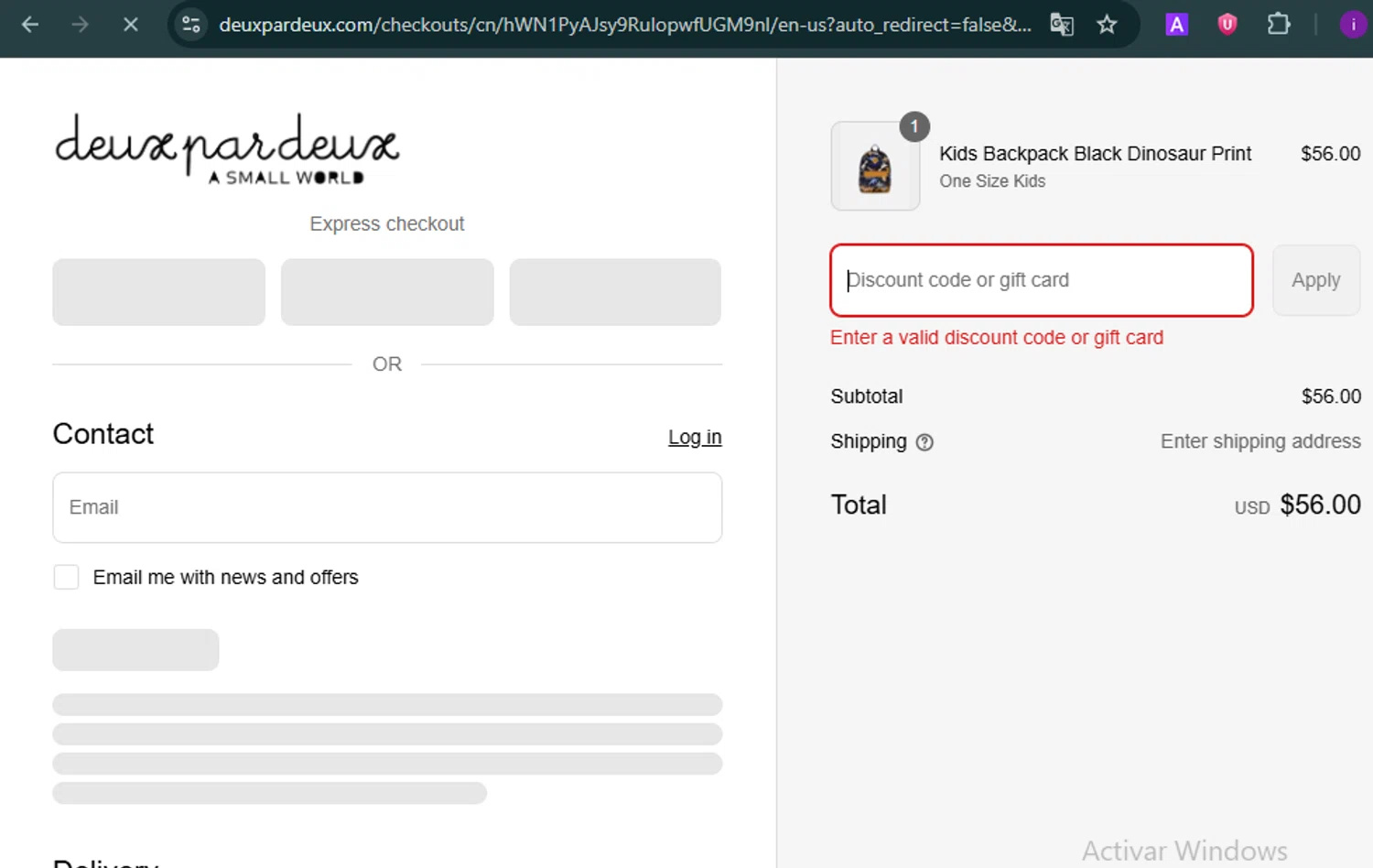 Deux Par Deux promo code screenshot showing code Sun15 applied at Deux Par Deux checkout page. Uploaded by SimplyCodes community member SalePro7215 on Aug 4, 2025