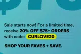 CURLOVE20 coupon verification screenshot