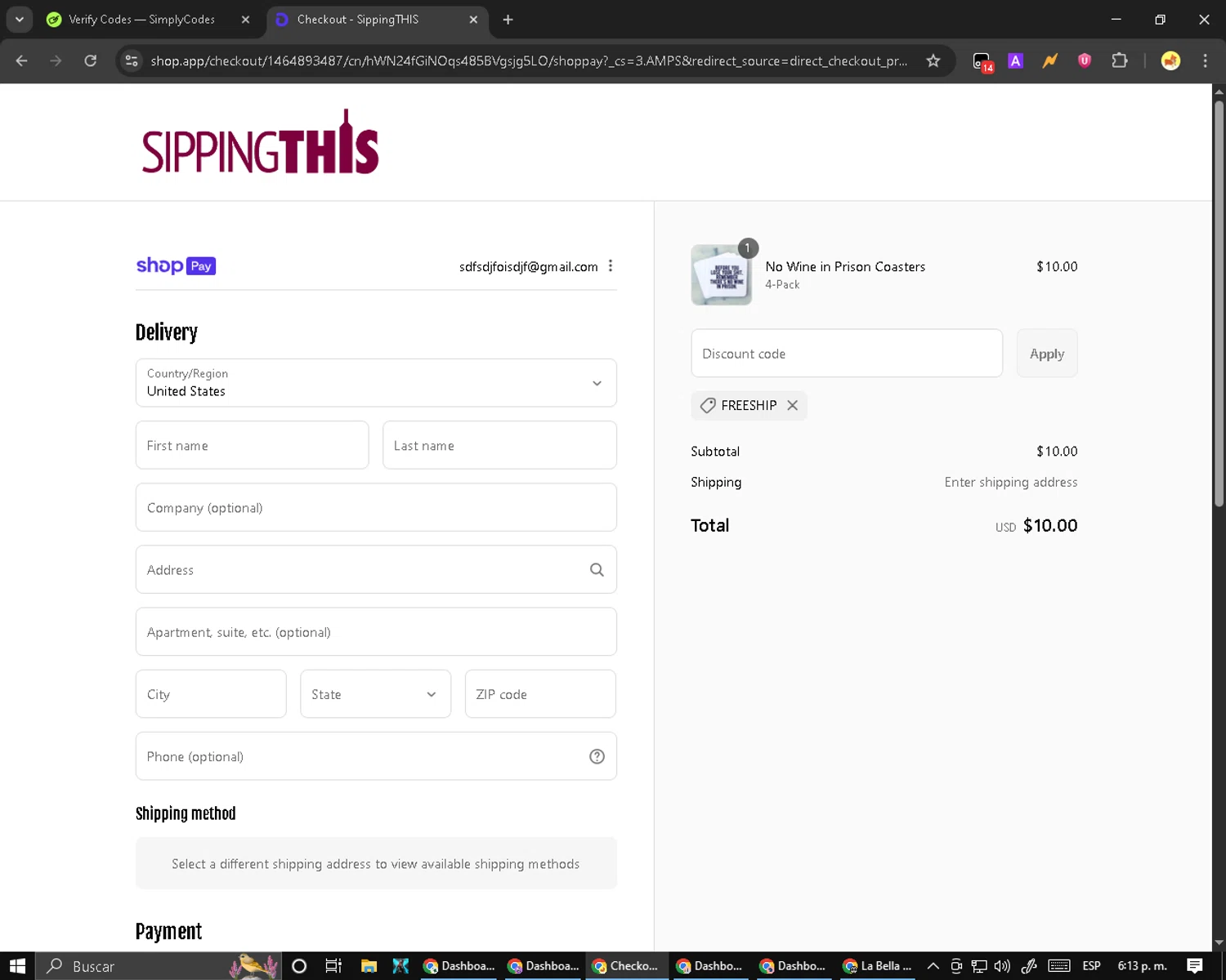 Devil-Dog promo code screenshot showing code SHORT2025 applied at Devil-Dog checkout page. Uploaded by SimplyCodes community member Cynoxx on Aug 22, 2025