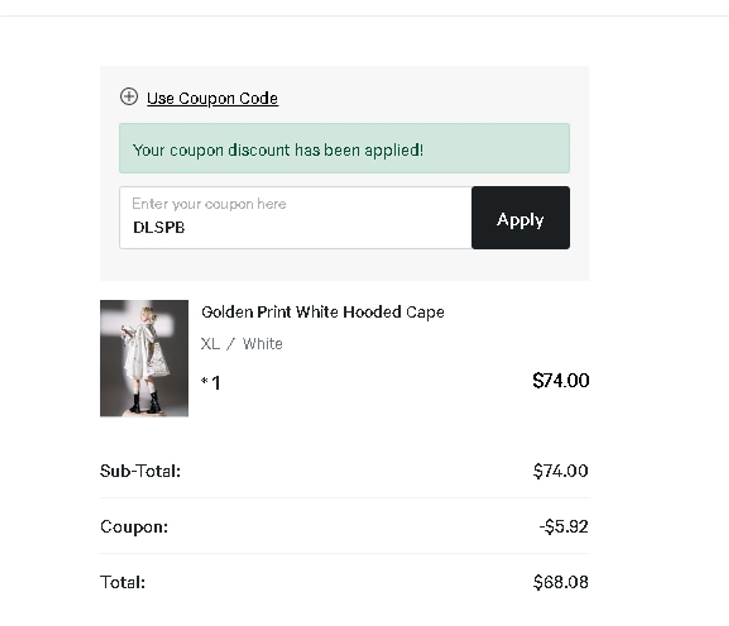 Devilinspired coupon code screenshot showing code DLSPB applied at Devilinspired checkout page. Uploaded by SimplyCodes community member Netheryno on Aug 18, 2025
