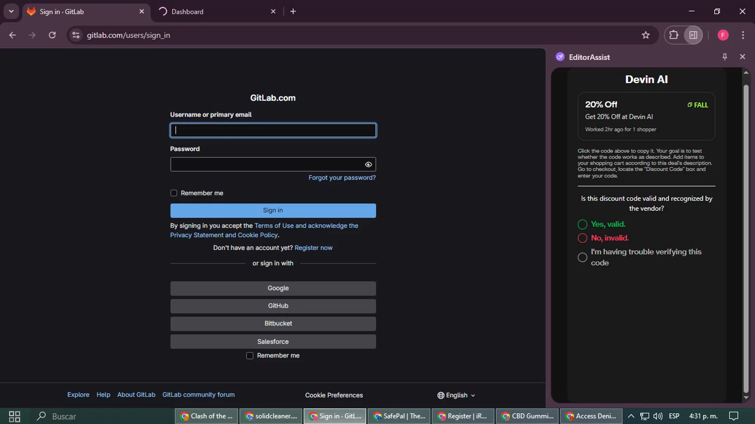 Devin AI promo code screenshot showing code FALL applied at Devin AI checkout page. Uploaded by SimplyCodes community member Burbuja on Aug 4, 2025