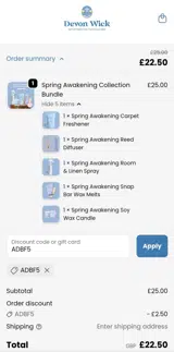ADBF5 coupon verification screenshot