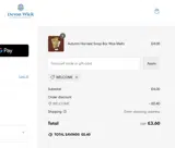 WELCOME coupon verification screenshot