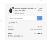 DWFB15 coupon verification screenshot