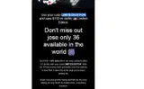 LIMITEDEDITION coupon verification screenshot