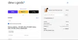 Dew of the Gods coupon verification screenshot