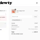 BLACKFRIDAY25 coupon verification screenshot