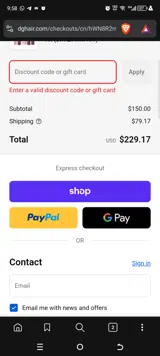 SAVE10 coupon verification screenshot