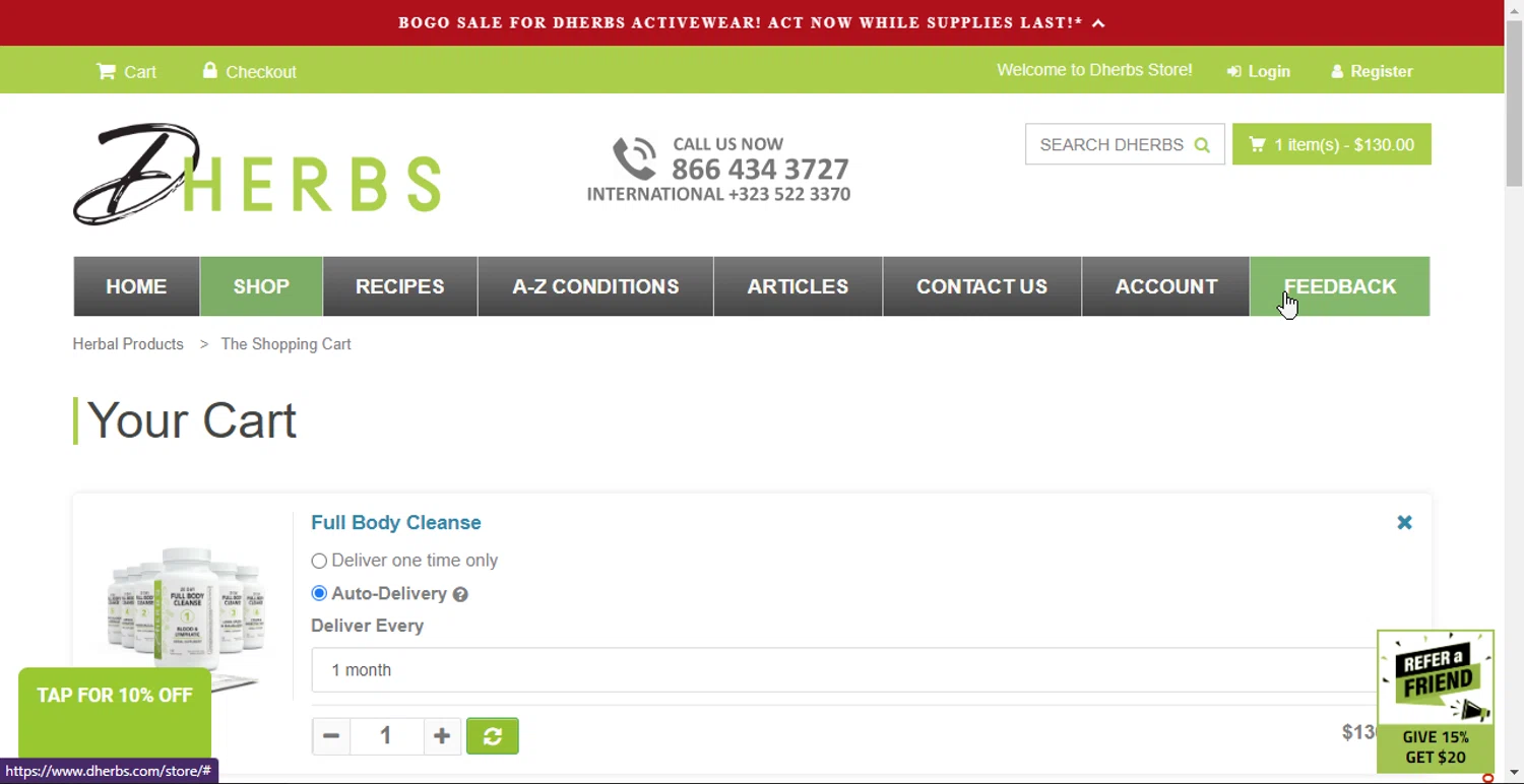 Dherbs Coupon Codes 20 Off October 2024