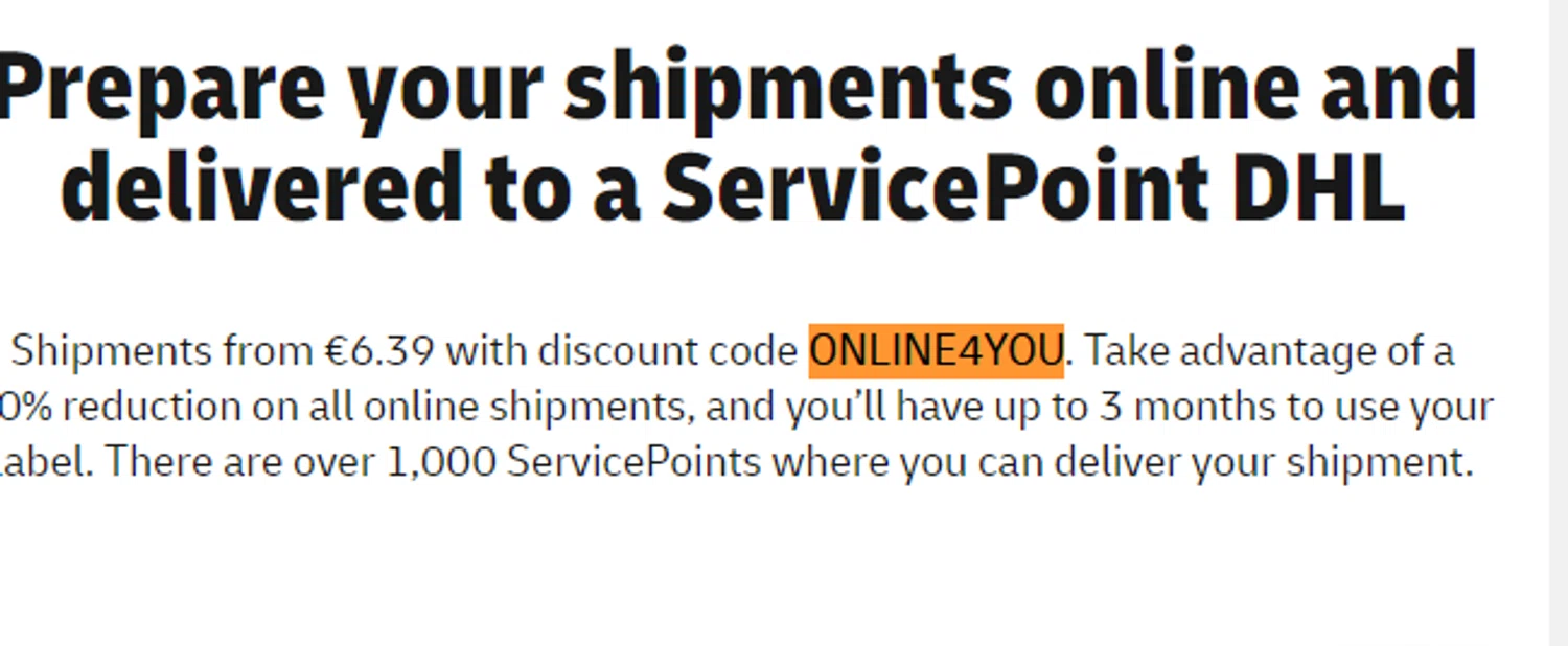 DHL Promo Codes 20 Off October 2024