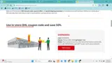 DHL coupon verification screenshot