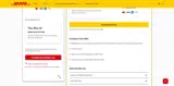 DHL coupon verification screenshot