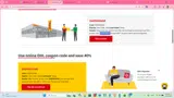 DHL coupon verification screenshot