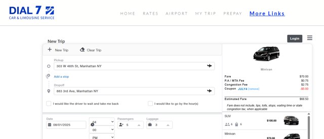 Dial 7 checkout page showing Dial 7 coupon code box | Screenshot taken by SimplyCodes community member on Jul 30, 2025