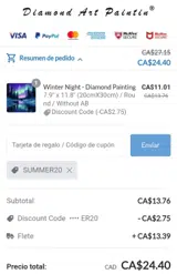 SUMMER20 coupon verification screenshot