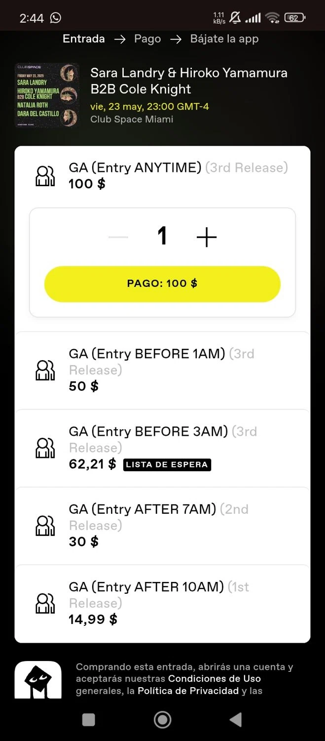DICE FM discount code screenshot showing code ALASKA applied at DICE FM checkout page. Uploaded by SimplyCodes community member Bjhfuhdf on Apr 25, 2025