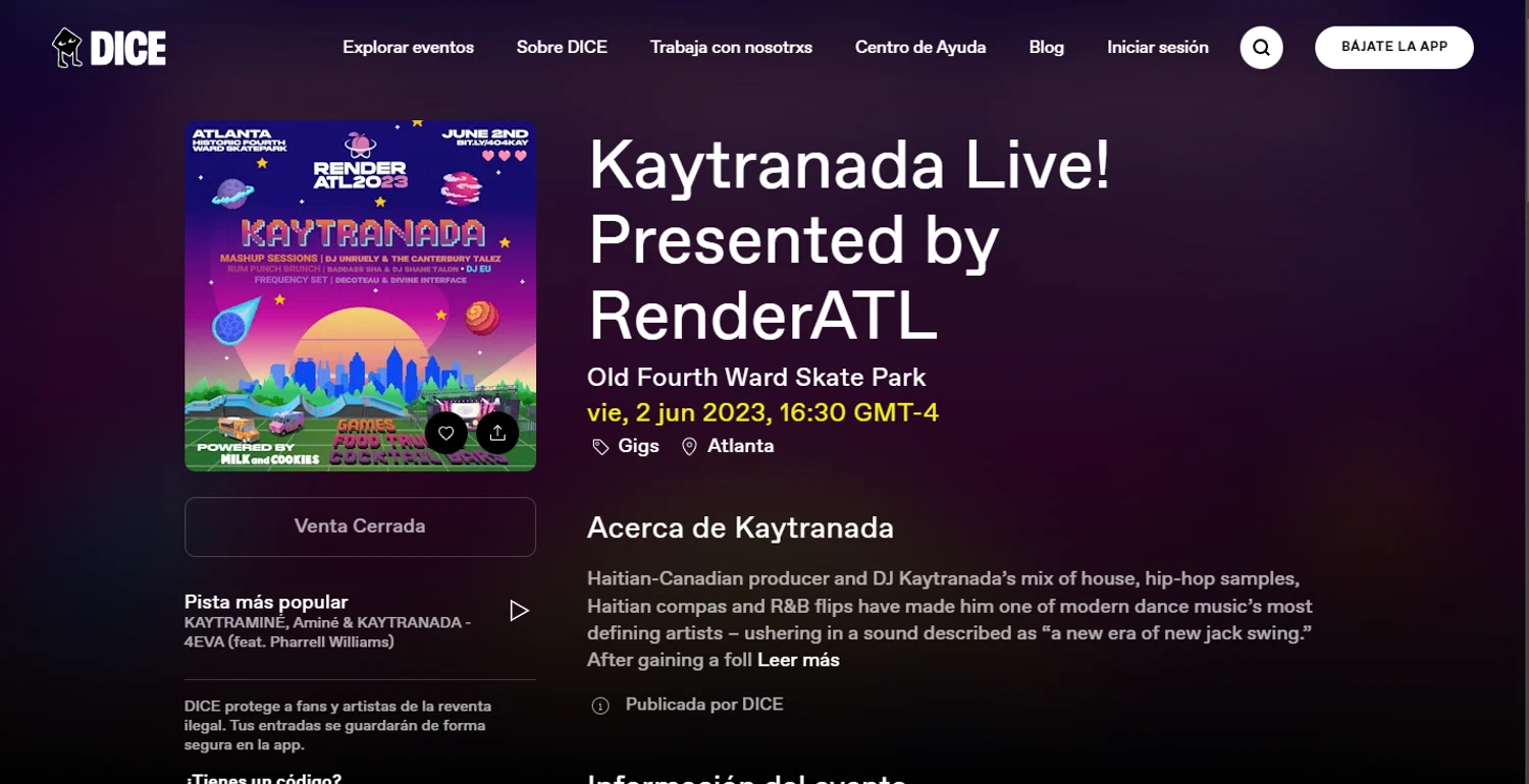 DICE FM discount code screenshot showing code GAFOLLOWERSFRIENDS applied at DICE FM checkout page. Uploaded by SimplyCodes community member Elosox1 on Dec 31, 2024