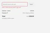 EARLY coupon verification screenshot