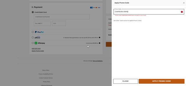 Dick's Sporting Goods checkout page showing Dick's Sporting Goods promo code box | Screenshot taken by SimplyCodes community member on Aug 16, 2025