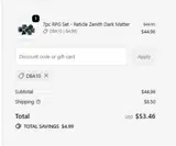 Die Hard Dice coupon verification screenshot