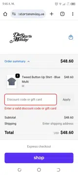 adbw2 coupon verification screenshot
