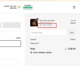 Different Drips coupon verification screenshot