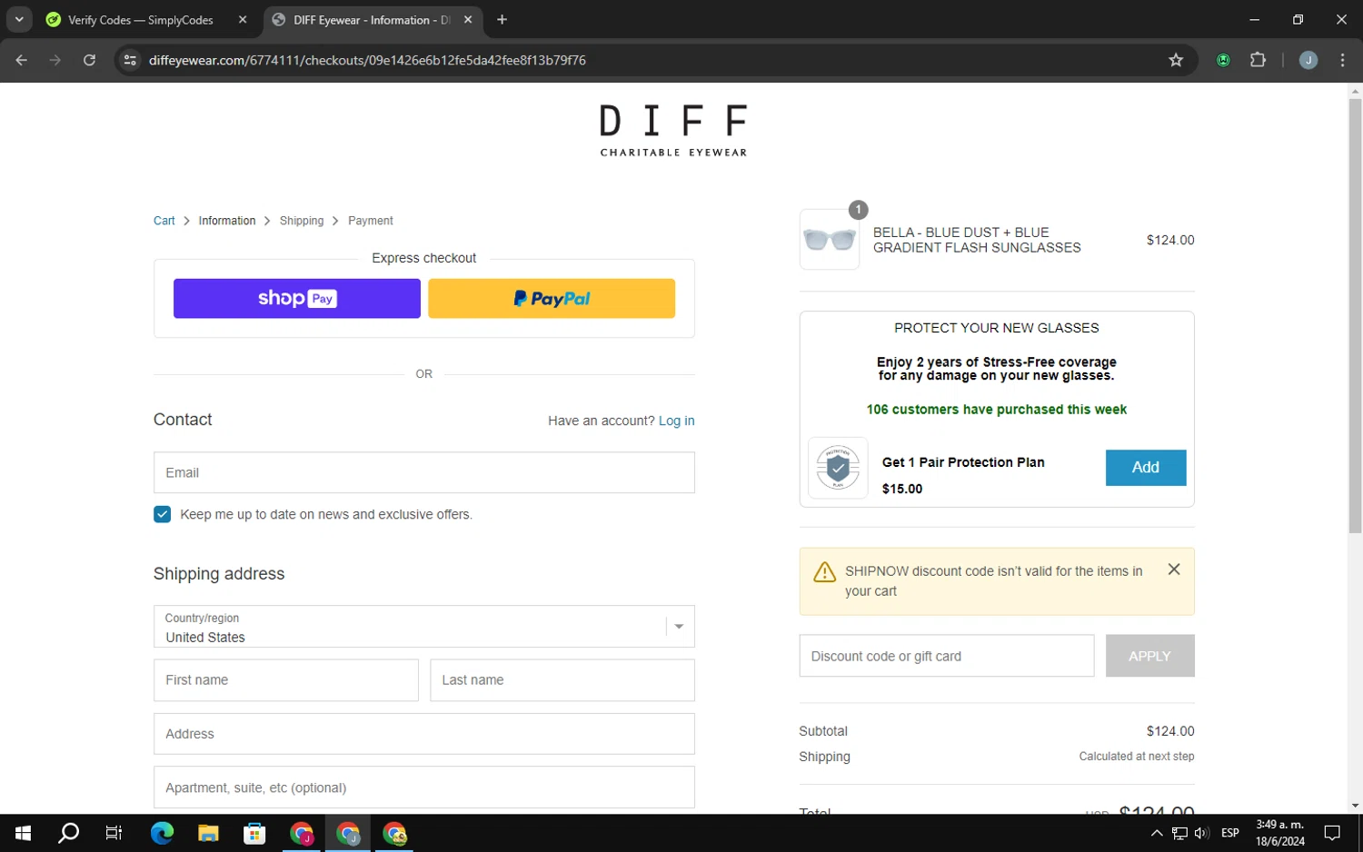 DIFF Eyewear Promo Codes 15 Off August 2024