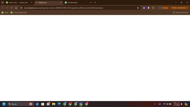 DigitalOcean checkout page showing DigitalOcean promo code box | Screenshot taken by SimplyCodes community member on Jul 1, 2024