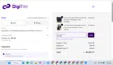 Digitire coupon verification screenshot