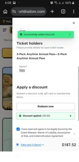 Dig World coupon verification screenshot
