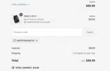 HAPPYDRIVING10 coupon verification screenshot