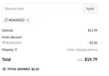 nova2010 coupon verification screenshot