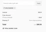 Welconnn00 coupon verification screenshot