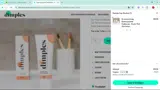 Dimples Oral Care coupon verification screenshot